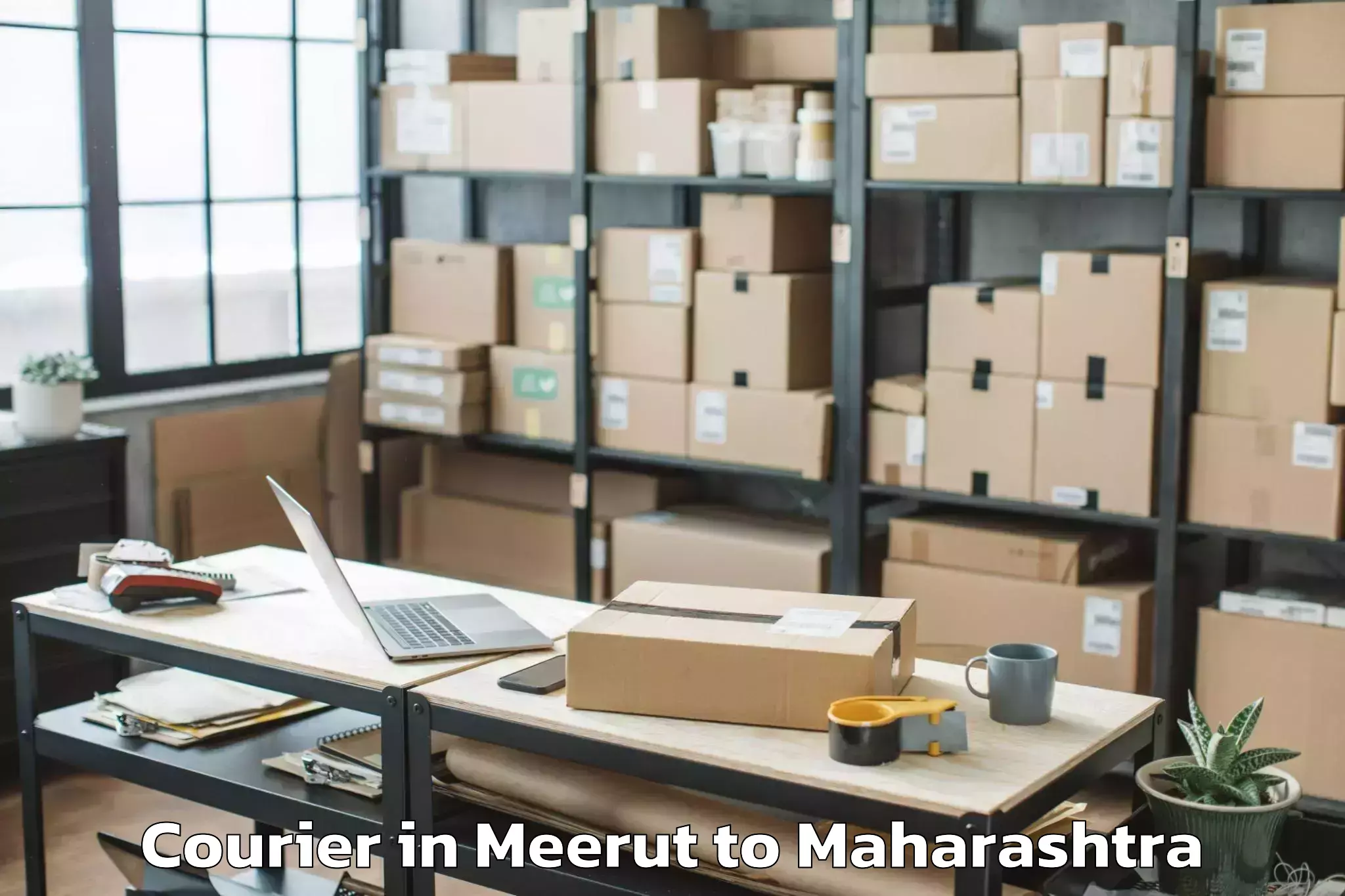 Easy Meerut to Murgud Courier Booking